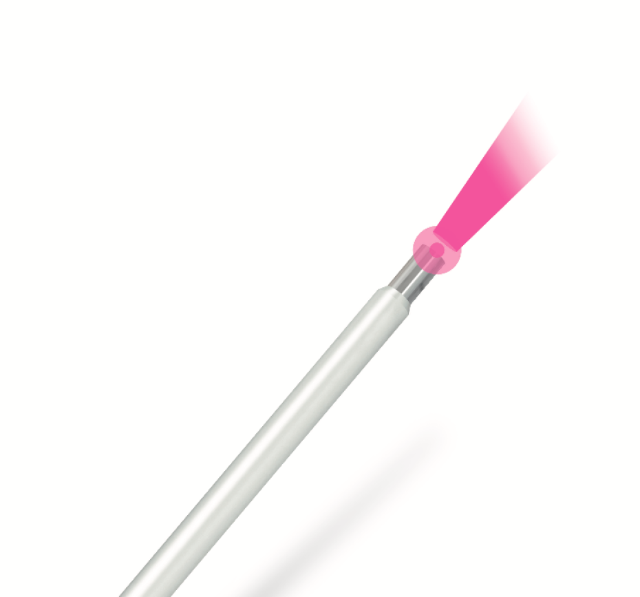 Bare surgical optical fibre